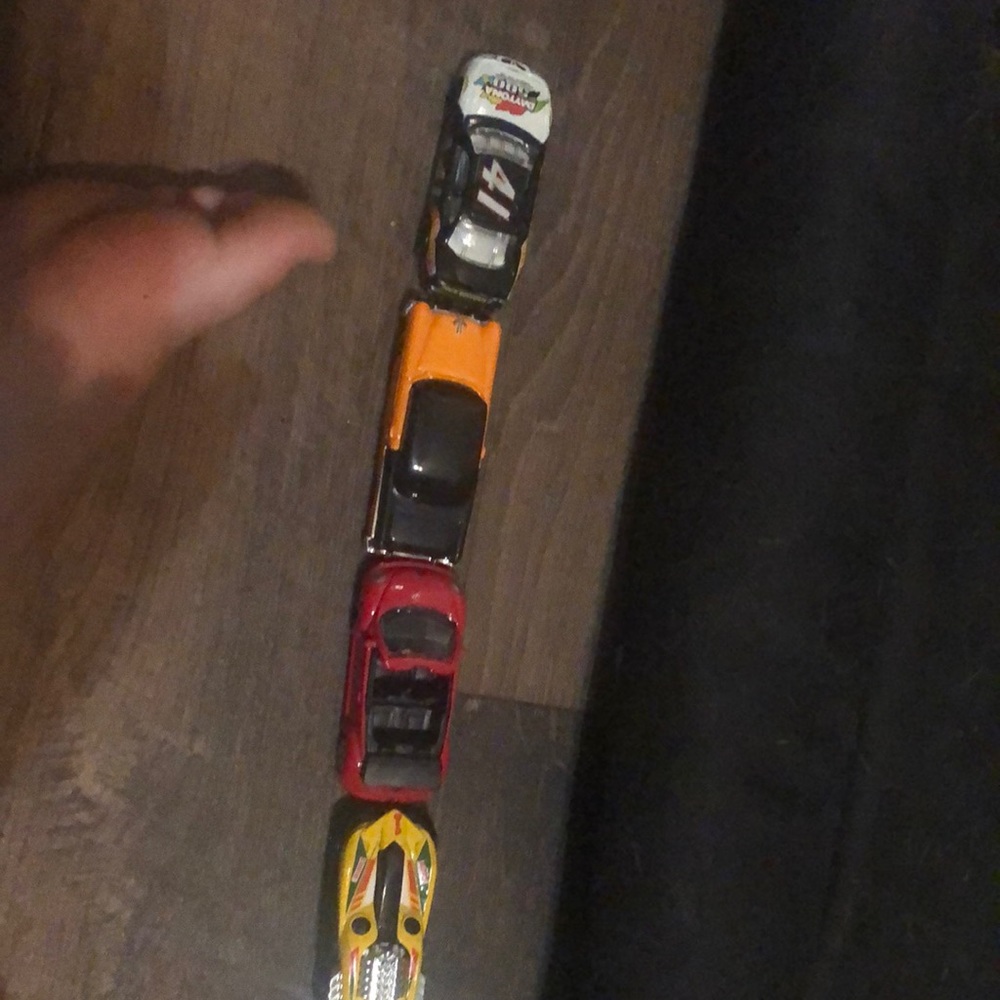 6 hot wheels cars I had for 3years